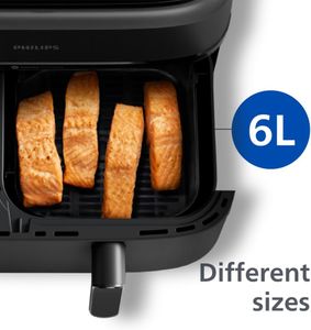 Philips Dual Basket Airfryer 3000 Series, 9L – 2 Drawer, Rapid Air, Breakfast Kit