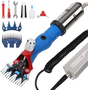 Sheep Shears Electric, Professional Sheep Clippers 3500RPM Low Noise Heat Resistant Farm Livestock Shearing Machine with 2 Blades, Heavy Duty Animal Grooming Kit for Sheep Goats Thick Coat Animals