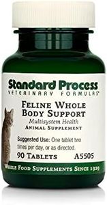 Standard Process Feline Whole Body Support - Nutritional Cat Supplement for Multisystem Support - Feline Daily Maintenance Supplement - 90 tablets