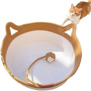 FHKPET Instinct Basket, Stimuli Handwoven Cat Basket for Cats, Large