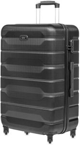 OCHNIK | Valise Grande | 76 x 49 x 29 cm | Valise Rigide | Valise de Voyage avec 4 roulettes | Durable | avec ABS | Verrouillage numérique, Noir, L, Valise à Coque