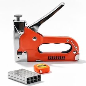 XUXUtuzhi Heavy Duty Staple Gun, 4-14mm Manual Stapler with 800 Staples