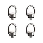 4Pack Stainless Steel Camera D Ring Screw Carabiner Clip 1/4"-20 Camera Mount Screw for Tripod DSLR Quick Release Wrist Strap Sling