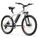 5TH WHEEL Electric Bike for Adults, 750W Peak Motor, 468WH Removable Battery, 37KMH Speed, 70KM Range, 26" Commuting & Mountain E-Bike, 8-Speed Gears, Front Suspension, Color LCD Display
