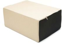 Mind Reader Foot Rest, Under Desk at Work, Ergonomic, Office, Memory Foam, 43.2L x 30.5W x 17.8H cm, Black