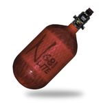 Ninja Paintball 68/4500 Lite Carbon Fiber HPA Compressed Air Tank System with Regulator (Ultralite Regulator, Red)