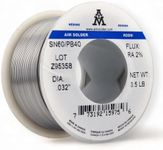 AIM Solder 60-40 Tin Lead Rosin Core Solder Wire for Electrical Soldering 0.032inch, 0.5lb (0.8mm / 227g)