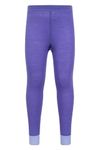 Mountain Warehouse Merino Kids Baselayer Pants Purple 3-4T