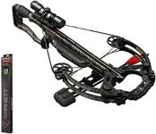 BARNETT Whitetail Hunter STR Crossbow, MossyOak Bottomland, Standard 4x32 Scope with 5PK Headhunter 22" Arrows