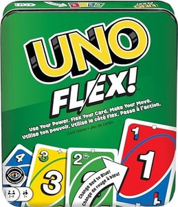 UNO Flex Card Game for Family Night Where Cards Change Color When Flexed in Collectible Tin Box (Amazon Exclusive)