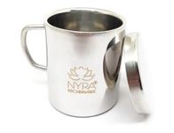 NYRA® Stainless Steel Double Walled Insulated Cup – 300 ML | Coffee and Tea Mug with Lid and Handle | Hotel | Home | Restaurant | Multipurpose Mug (1 Piece)