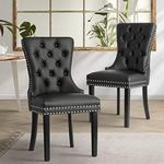 Oikiture Velert Dining Chair with W