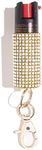 BLINGSTING Pepper Spray Keychain for Women Gold