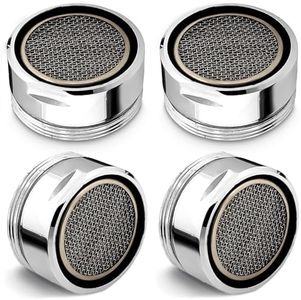 4Pcs Bathroom Faucet Aerator Replacement - 15"/16" 24mm Kitchen Sink Faucet Aerator Bathroom Sink Faucet Attachment High Flow Faucet Aerator for Sink - Faucet Sprayer Attachment Sink Faucet Aerators