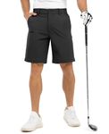 JHMORP Men's Golf Shorts Stretch Dry Fit Lightweight Hiking Casual Work Shorts with Pockets Outdoor Camping (Black,CA 36)