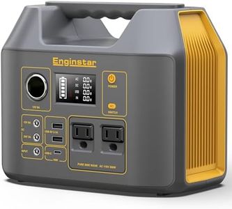 Enginstar Solar Generator, 296Wh Portable Power Station, 110V Pure Sine Wave, 80000mAh Backup Battery Power Supply for CPAP Outdoor Camping, Traveling, and Emergencies