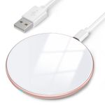 AGPTEK Wireless Charger, Fast Wireless Charging Pad 15W Compatible with iPhone 15/14/13/13 Mini/12/11/XS/XR/X/8/SE, for Samsung Galaxy S23/S22/S21/S20/S10/S9/S8, Google Pixel 5/6/7, AirPods Pro