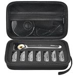 PAIYULE Travel Case Compatible with Gillette Heated Razor for Men, Starter Shave Kit Storage Holder for Blade Refills, Clipper Guards, Charging Dock and Accessories-Black(Box Only)