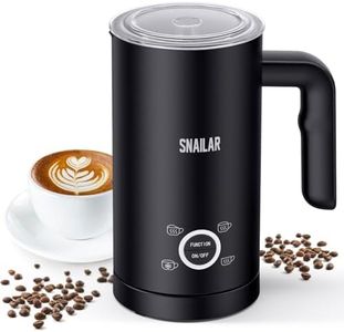 Snailar Montalatte Elettrico 4-in-1, 300ml Schiuma Latte Calda/Fredda, Cappuccinatore, Rivestimento Antiaderente, Ideale per Cappuccino, Macchiato, Caffè Latte e Cioccolata Calda, 500W