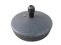 AMAZE Hollow Plastic Umbrella Stand, Umbrella Base - 23 L, Round, Centre Pole - Stripe Design
