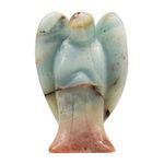 June&Ann Natural Amazon Pocket Guardian Angel, 1.5 inch Healing Crystal Gemstone Carved Pocket Guardian Angel Figurines for Meditation Chakra Balancing Collection