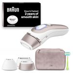Braun Smart IPL Skin i·Expert, at Home Hair Removal, Alternative for Laser Hair Removal, Smart IPL with Exclusive Free App, Venus Razor, 3 Smart Heads, 2 Years of Smooth Skin, Gift for Women, PL7253