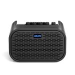 10W Mini Guitar Amp, LEKATO Rechargeable Electric Guitar Amplifier with Clean Distortion Delay, Practice amp with Three-Band EQ Gain Regulation, Support Bluetooth 5.0, For Daily Guitar Practice Black