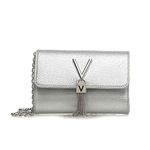 Valentino by Mario Valentino Womens VBS1R403G Divina Clutch Silver (ARGENTO)