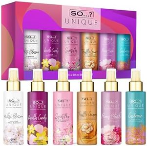 So…? Unique Body Mist Set - Perfumes for Women - Ideal Gifts for Women - Fresh, Floral, Sweet Scents -6-Hour Wear Body Spray for Women - 6 pcs