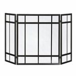 Pleasant Hearth FA017SB Mission Style 3-Panel Fireplace Screen, Wedge