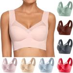 LZKLWOA celerance Wireless Push-up Bra Zipper Sports Bras for Women Early 2024 Today only Zenchic Bra - Seamless Sexy Push Up Wireless Bra, Hatmeo Mellycharm Ultimate Lift Bra,Pink 40