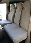 Carseatcover-UK® GREY SHERPA SHEEPSKIN Faux Fur Van Seat Covers - Fits Most Vans - Single & Double