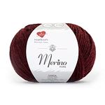 heartbeats Merino Pure Is 100% Pure New Wool With Melange Effect (Wool Mark Certified), Oekotex Class 1 Certified Pack Of 2 Balls - 50Gm Each, Shade No - Mnp4, Maroon