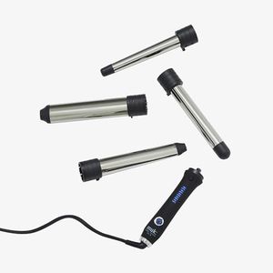 MUK. Curl Stick V 2.0 Hair Curler Set - 4 Interchangeable Titanium Barrels for Various Curls & Waves. Curling Iron with 5 Heat Settings & Ion Technology. Curling Wand Kit