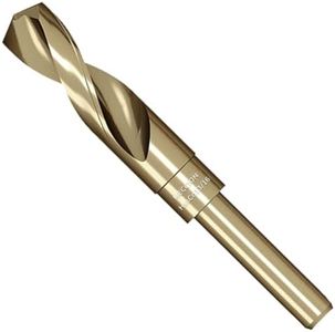 Meccion Cobalt Drill Bit 13/16 Inch High Speed Steel M35 Reduced Shank Twist Drill Bit for Metal, Cast Iron, Stainless Steel, Alloy, Non-Ferrous Etc.
