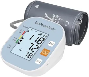 Blood Pressure Monitors for Home Use, Blood Pressure Machine Upper Arm with Large Wide Cuff Automatic Digital BP Machine LCD Screen BSX583(Light Blue)