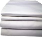 Quahog Bay Bedding USA Maine Made CinchFit QUEEN 600 TC Sheet Set 4PC 100% Cotton (White)