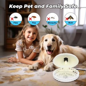 Flea Trap Lamp 2-Pack – Indoor Insect Catcher for Home Pest Control