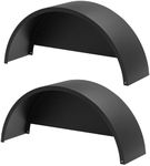2 Pack Single Axle Trailer Fenders with fenders Backs,Fits for 14”to 16" Wheels - 32” x 9” x 15” Trailer Fenders Replacement for Car Hauler,Cargo,Utility,Landscape Trailers (Black Gray)
