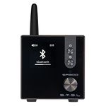 S.M.S.L SA300 HiFi Digital Amplifier, Infineon's MA12070 Chip 80W x 2 Class D Power Amp, RCA USB Bluetooth 5.0 APTX Input, Multiple EQ Modes with Remote Control (Black)