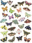 Ferraycle 20 Pieces Butterfly Enamel Pins Bulk for Backpack Cute Enamel Brooch Pins Set Moth Lapel Pins Steampunk Brooches Pins for Women Men Girls DIY Hats Clothes Badges Jacket Bags Gifts