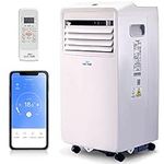 ALLAIR Portable Air Conditioner 3-IN-1 8000 BTU, Dehumidifier, Cooling Fan - WiFi Smart APP, Weekly Timer, Cooling in 10 Minutes,Temperature 17°C - 35°C, Remote Control and Accessories Included