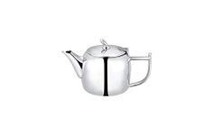 Café Olé Chatsworth Tea Pot, 13oz (370ml) Small Teapot for 1, 18/10 Stainless Steel, Mirror Polished, CHT-013