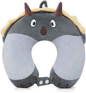 Niuniu Daddy Kids Travel Pillow Road Trip Essentials for 3-8 Y/O-Soft Grey Memory Foam Kids Neck Pillow for Traveling Airplane Travel Essentials