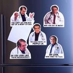 Dr Now Magnets, Funny Dr. Nowzaradan Fridge Magnet - 3" × 23" Strong Magnets, Black Text, Motivational Diet Helper - Cute Fun Magnetic Accessories for Refrigerator & Car (5Pac)