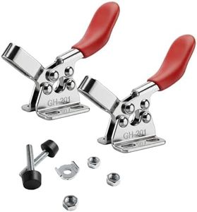 BBQration 2-Pack Quick Release Horizontal Clamps, Toggle Clamp Replacement Parts for Smoker Lid, Pellet Grill Lid, Fixtures, Crosscut Sled, Woodworking Jigs and More, Hold Down Clamp Replacement