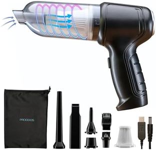 PROODOS Car Accessories Vacuum Cleaner for Car Use 120W | 42000 RPM | 4000 mAh Battery | 7000 Pa Suction | Blower and Car Vacuum Cleaner 2 in 1 for Efficient Cleaning (Black) 6 Months Warranty