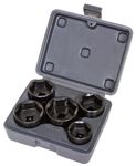 Lisle 13300 5-Piece Filter Socket Set