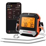 ThermoPro TempPro TP904 Digital Wireless Meat Thermometer 135M Remote Bluetooth Cooking Thermometer with Smart APP Dual Food Grade Temperature Probes for Kitchen BBQ Smoker Grill Oven Turkey Beef