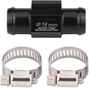 Tubo de junta de temperatura del agua, Adaptador de sensor de temperatura de motocicleta de aluminio, Tubo de junta de medidor de temperatura del medidor de temperatura del agua(18mm)